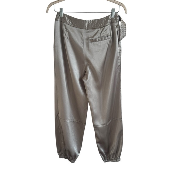 Maeve Metallic Satin Parachute Trousers, Size 6 - Picture 9 of 12